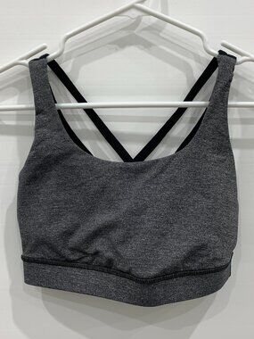 Lululemon Energy Bra - Gray Heather Size 6